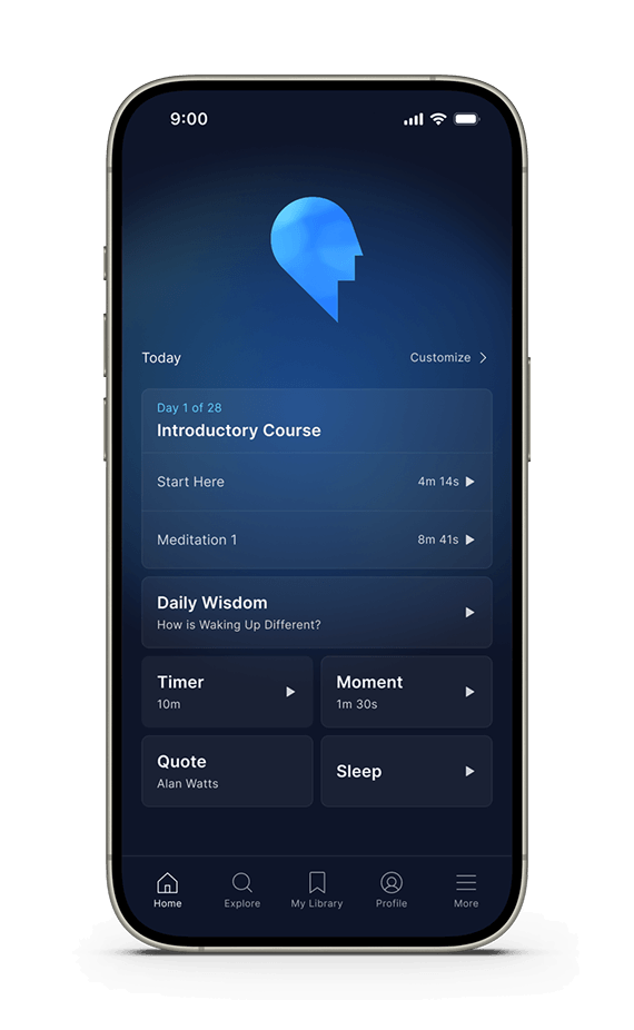 Introductory Course screen in the Waking Up app