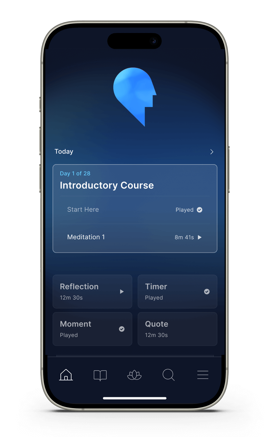 Introductory Course screen in the Waking Up app